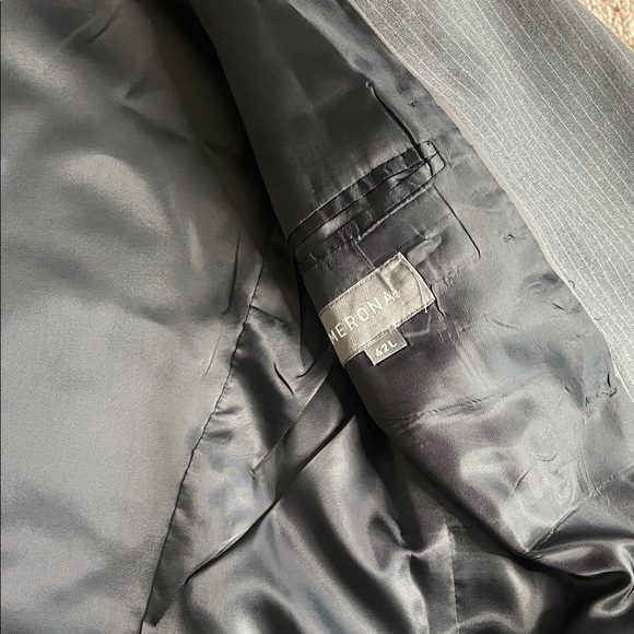 Merona Gray Pinstripe Men's Suit - Picture 4 of 8
